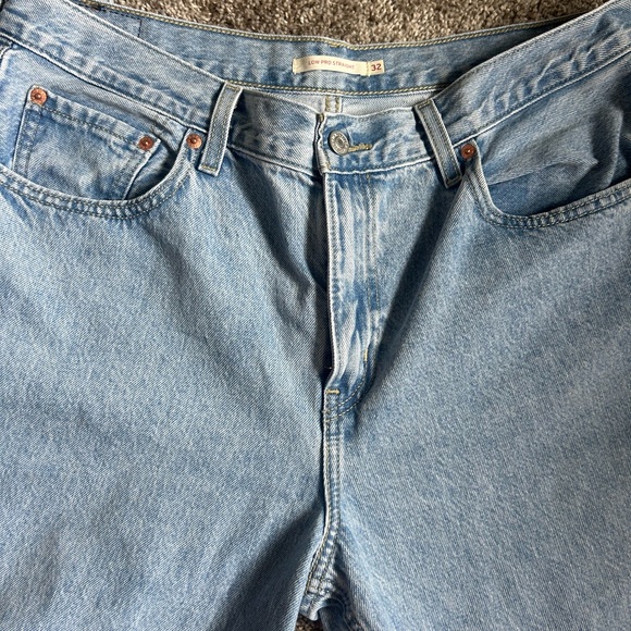 Levi's Light Blue Women's Low Pro Straight Leg Jeans - Picture 4 of 7